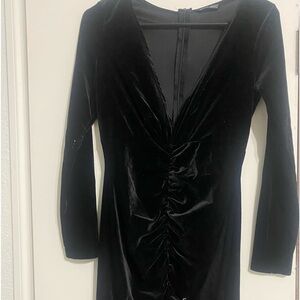 Elegant Black Velvet Dress